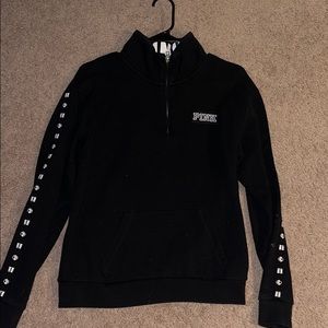 PINK half zip sweater